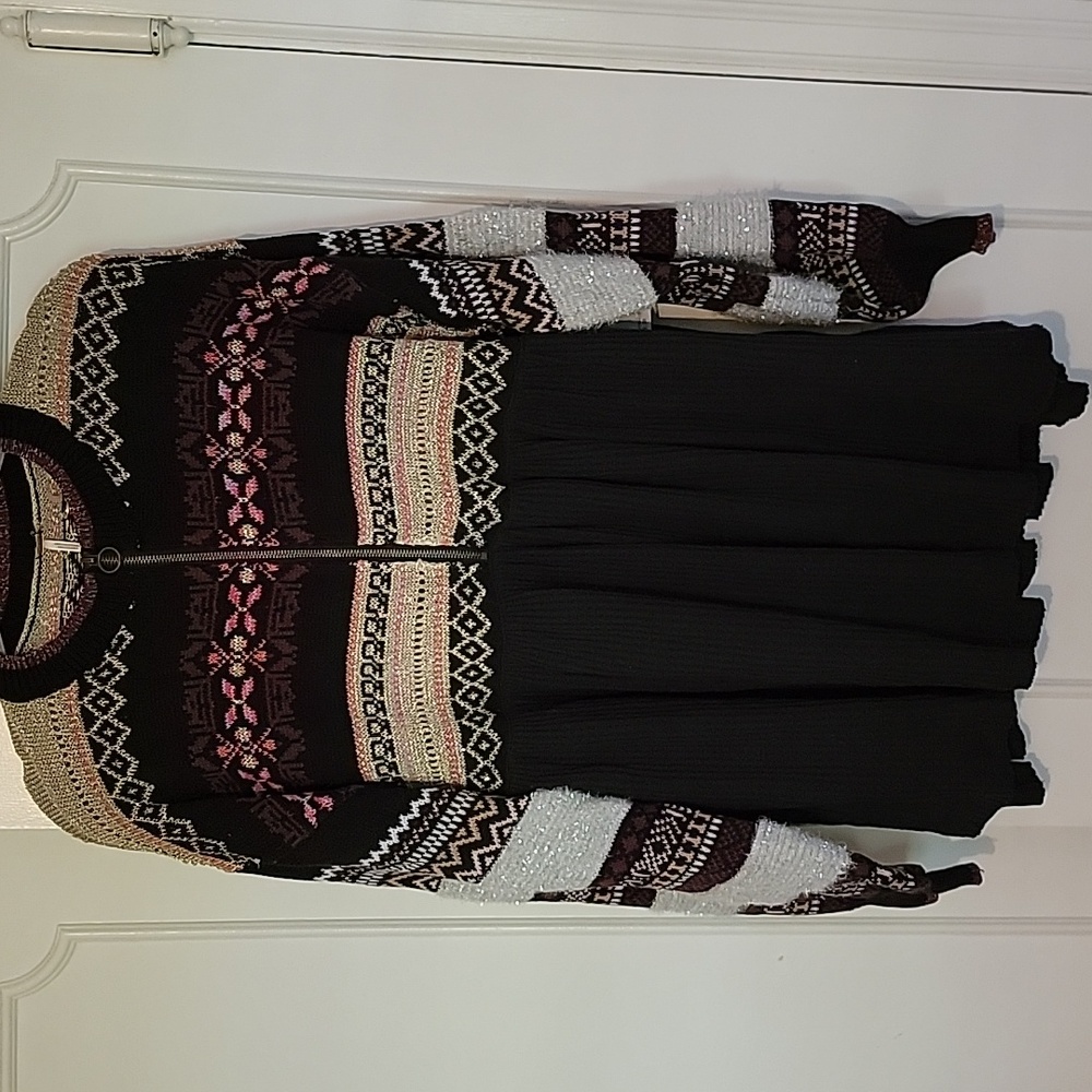Free People 3/4 zip sweater